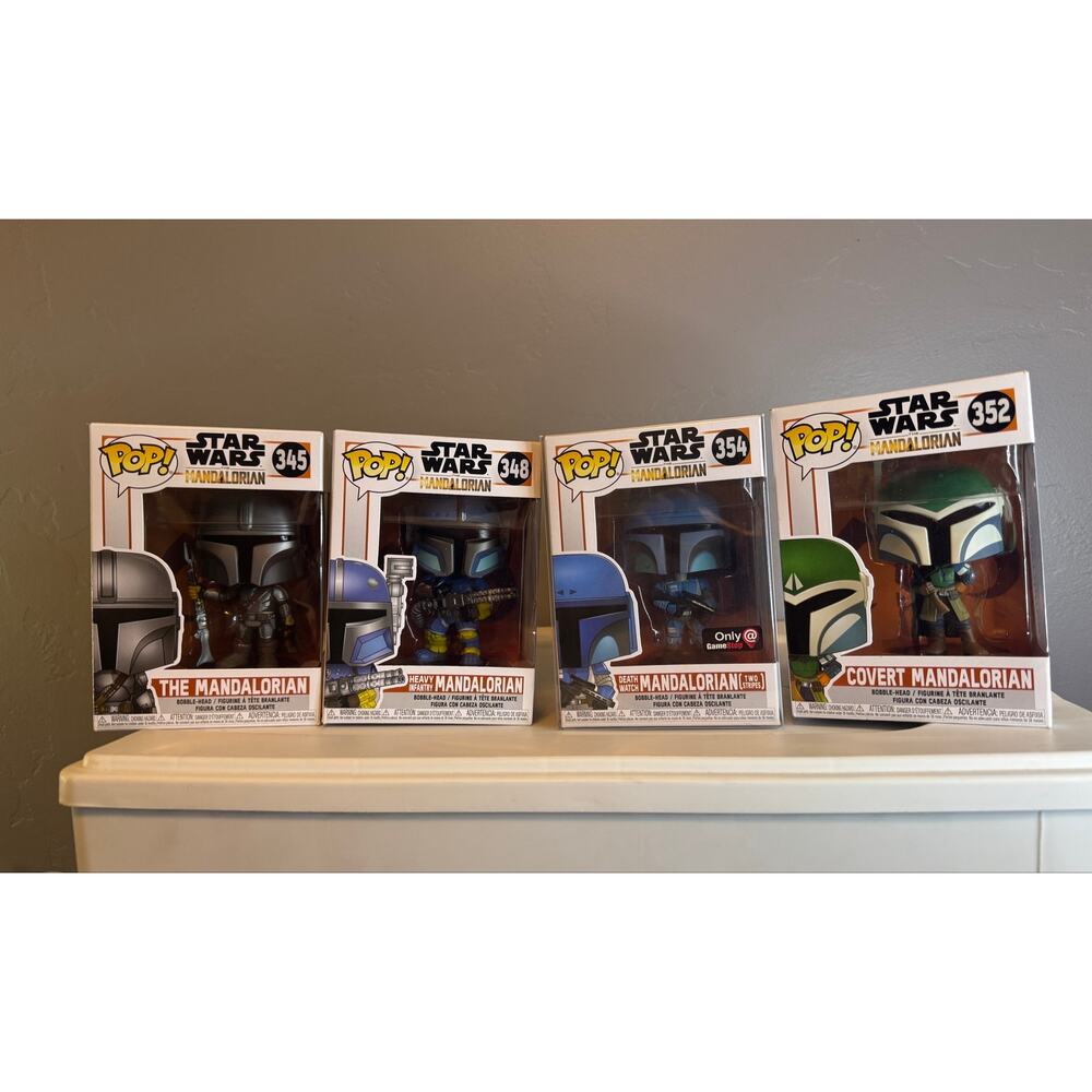 Funko Pop! Four Vinyl figures from the Star Wars: The Mandalorian series- NIB